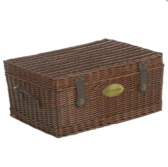 Lifestyle Family Sized Willow Picnic Hamper