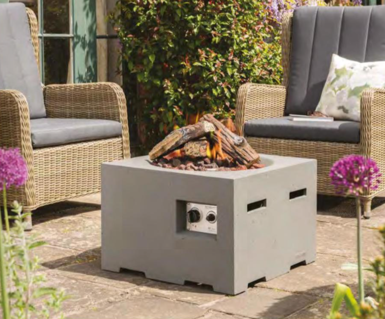 Happy Cocooning Square Cocoon Fire Pit - Black