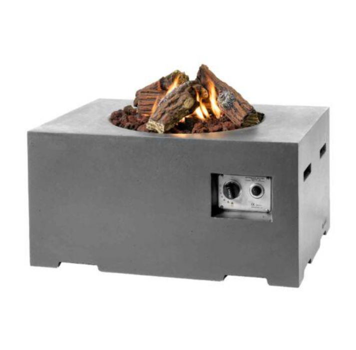 Happy Cocooning Rectangular Cocoon Fire Pit - Grey