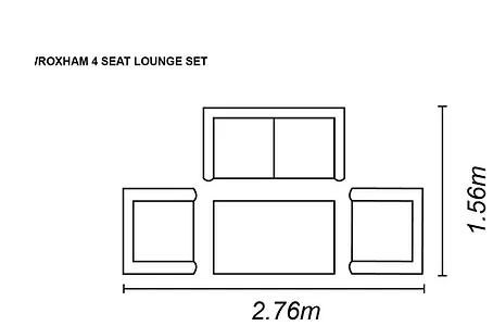 Wroxham 4 Seat Lounge Set