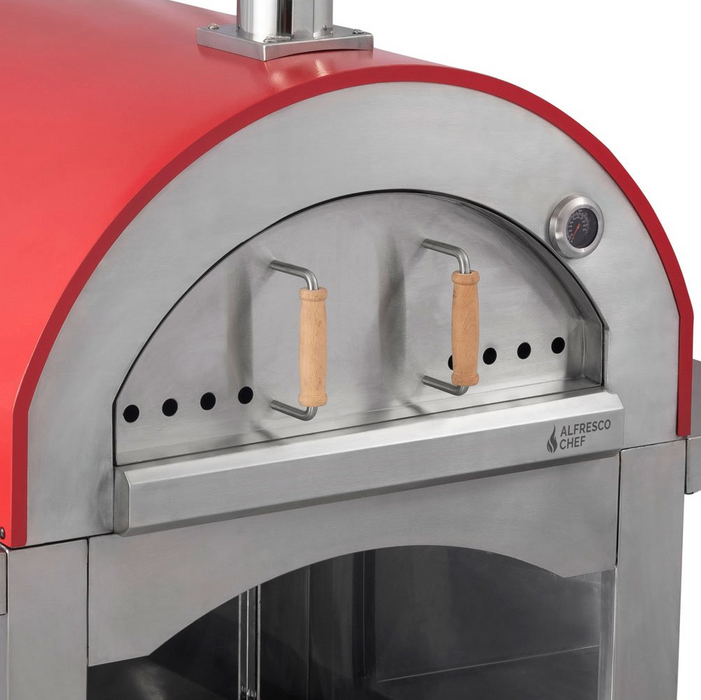 Milano Wood Fired Outdoor Pizza Oven black