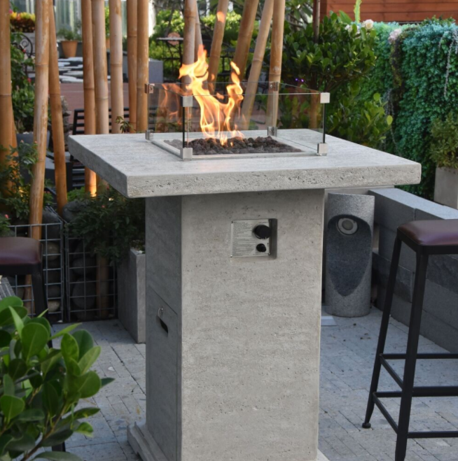 Montreal Bar Table LPG in Light Grey only