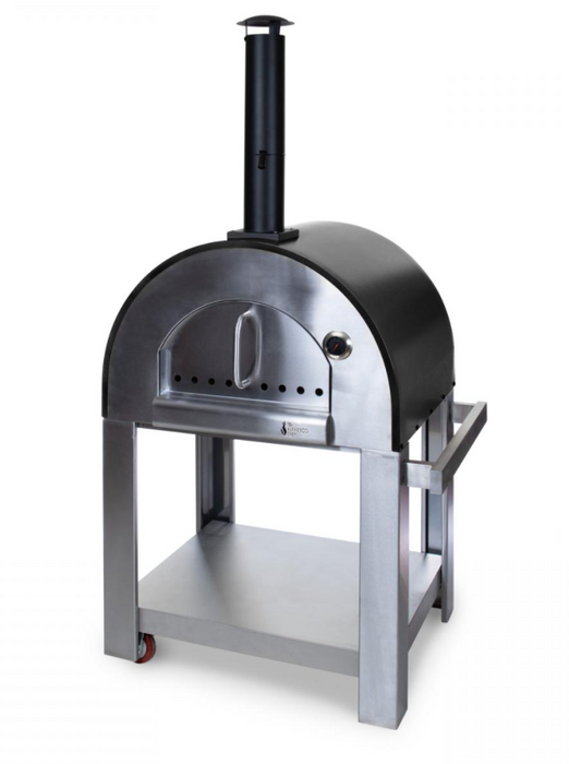 Verona Wood Fired Outdoor Pizza Oven Black