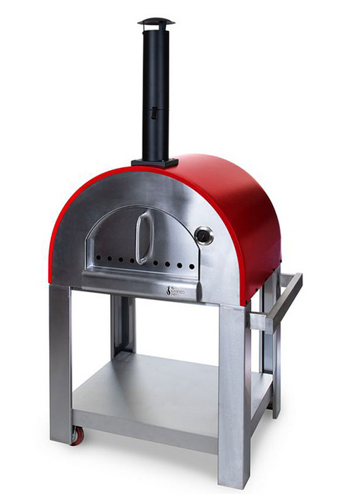 Verona Wood Fired Outdoor Pizza Oven Red