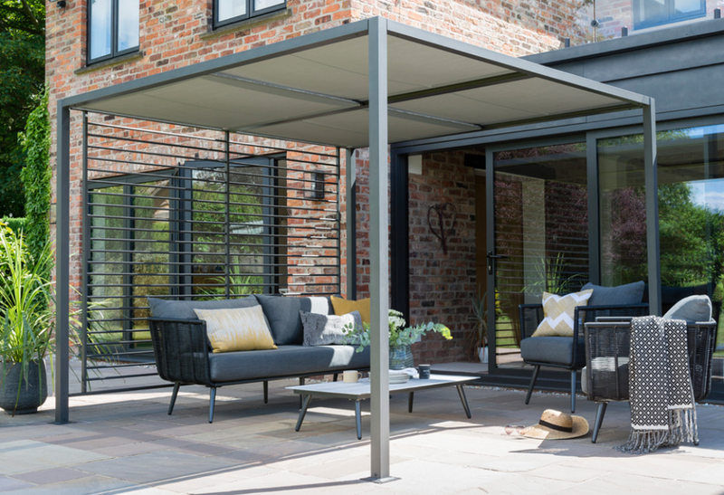 Sliding Roof Gazebo 2.8x2.8m