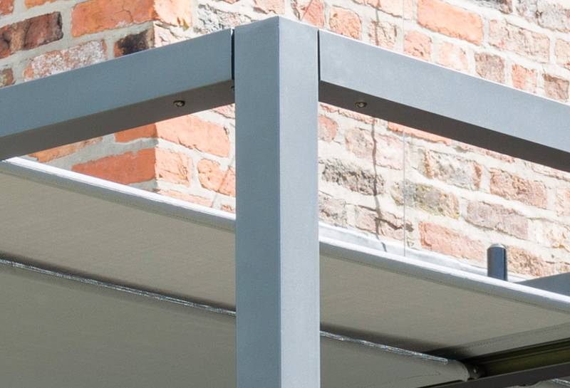 Sliding Roof Gazebo 2.8x2.8m