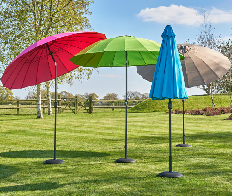 Blossom 2.5m Oriental Parasol Lime Green