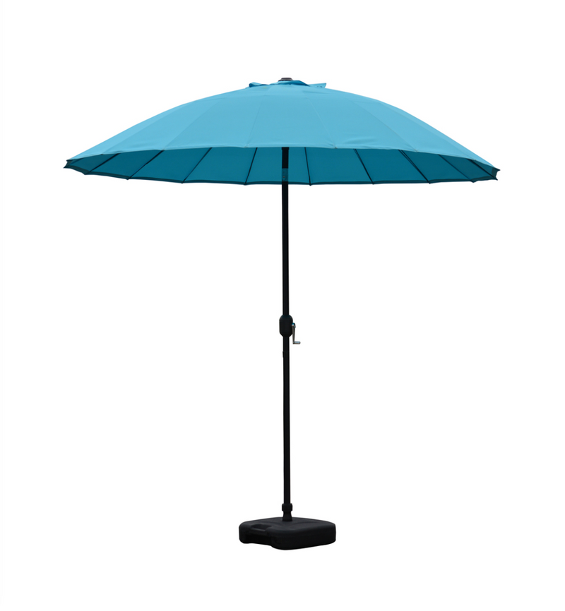 Blossom 2.5m Oriental Parasol Aqua Blue