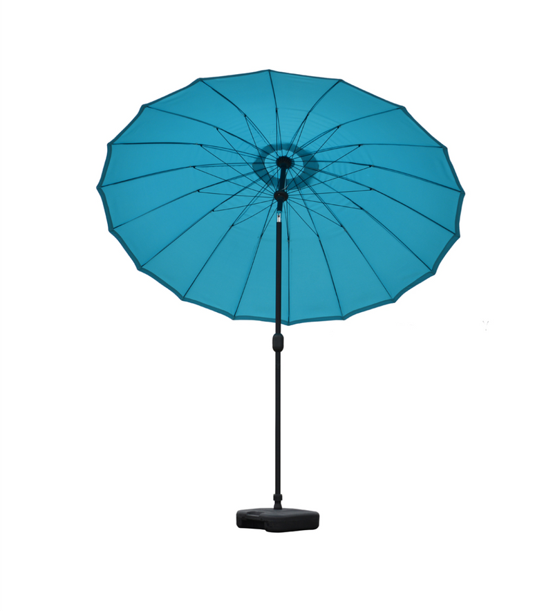 Blossom 2.5m Oriental Parasol Aqua Blue
