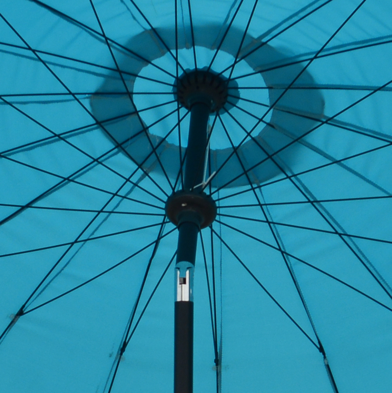 Blossom 2.5m Oriental Parasol Aqua Blue