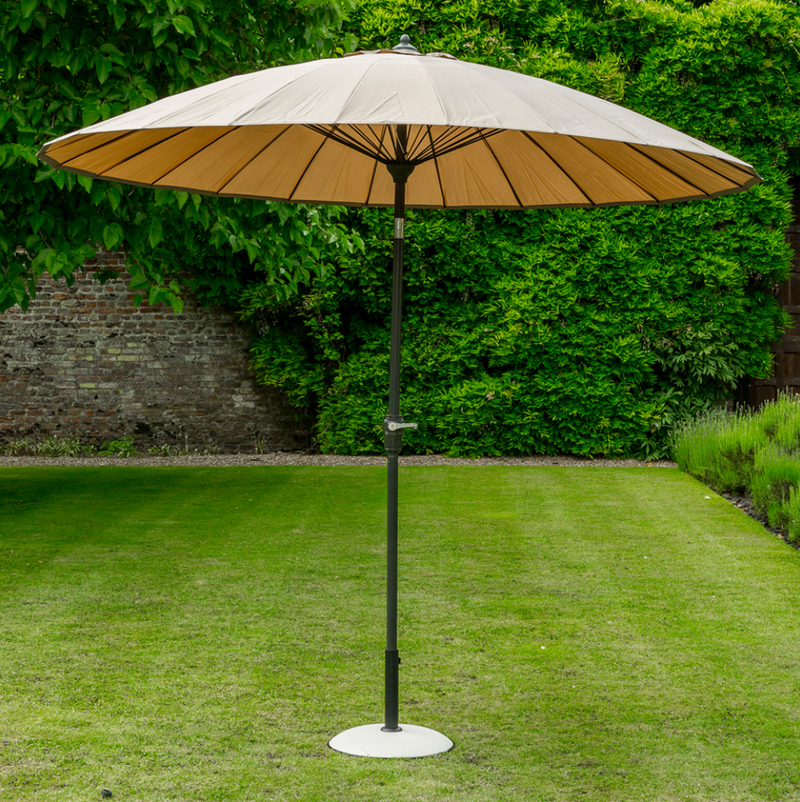 Elizabeth Aluminium Parasol 3m Taupe