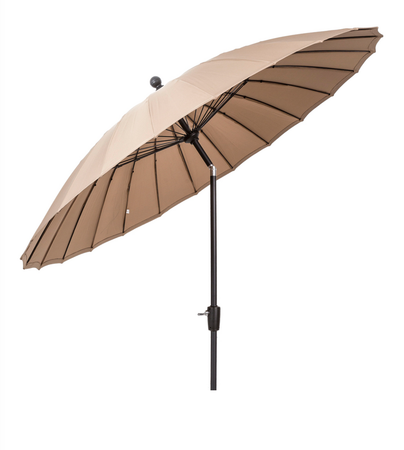 Elizabeth Aluminium Parasol 3m Taupe