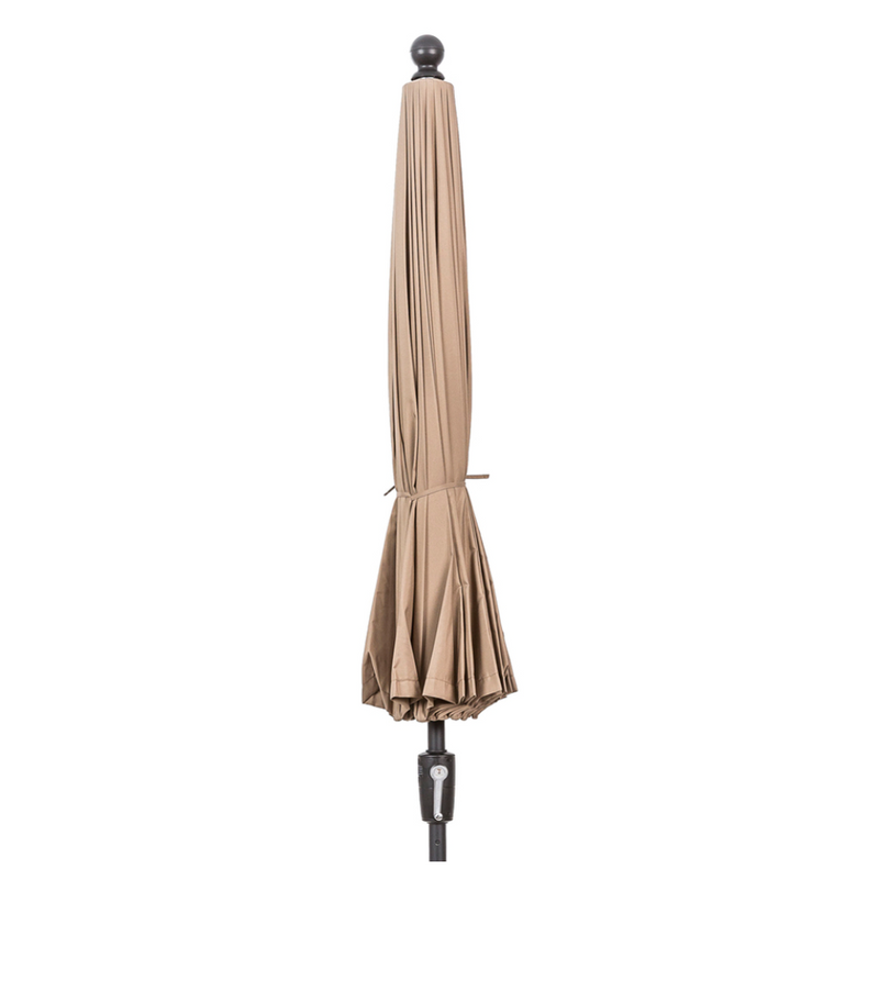 Elizabeth Aluminium Parasol 3m Taupe