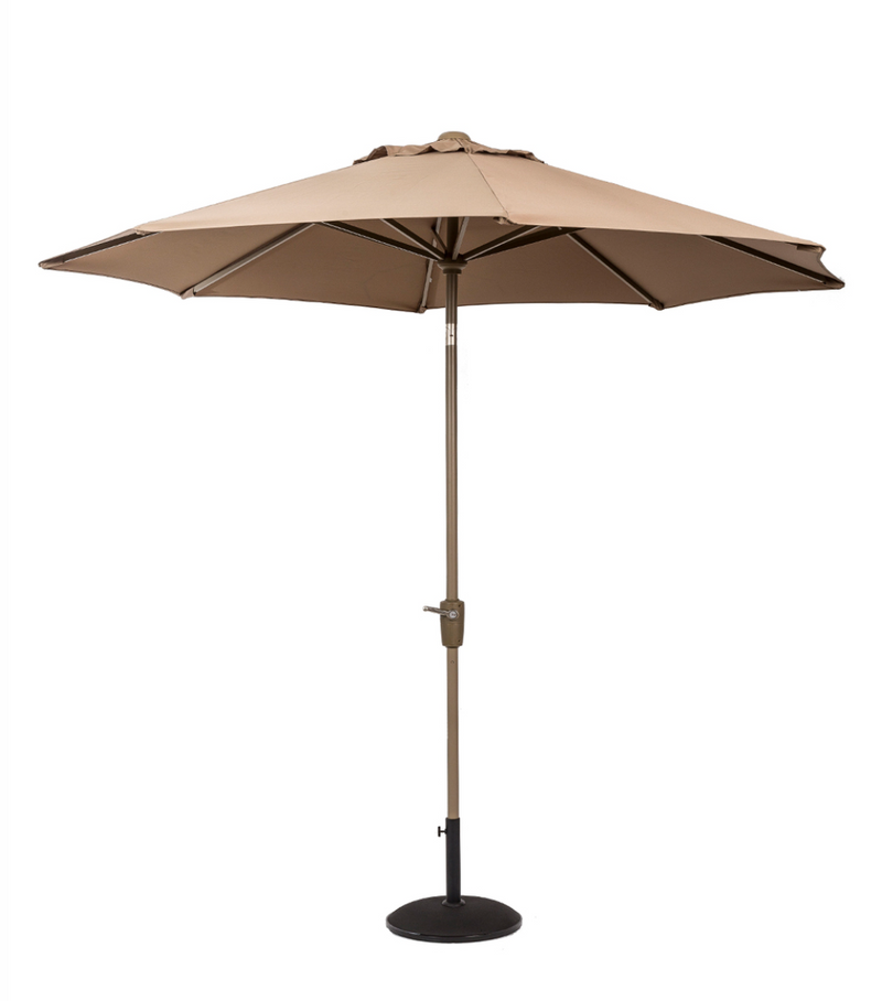 Elizabeth Aluminium Parasol 2.2m Taupe