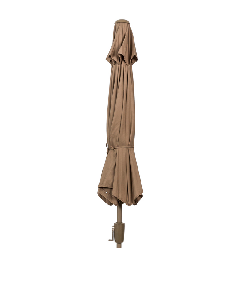 Elizabeth Aluminium Parasol 2.2m Taupe