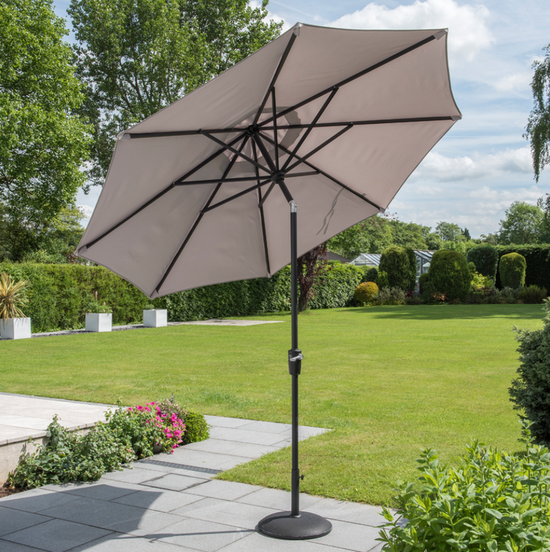 Elizabeth Aluminium Parasol 3m Grey