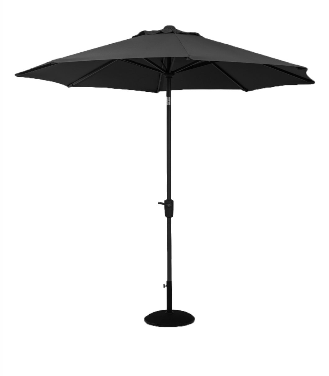 Elizabeth Aluminium Parasol 2.7m Carbon Black