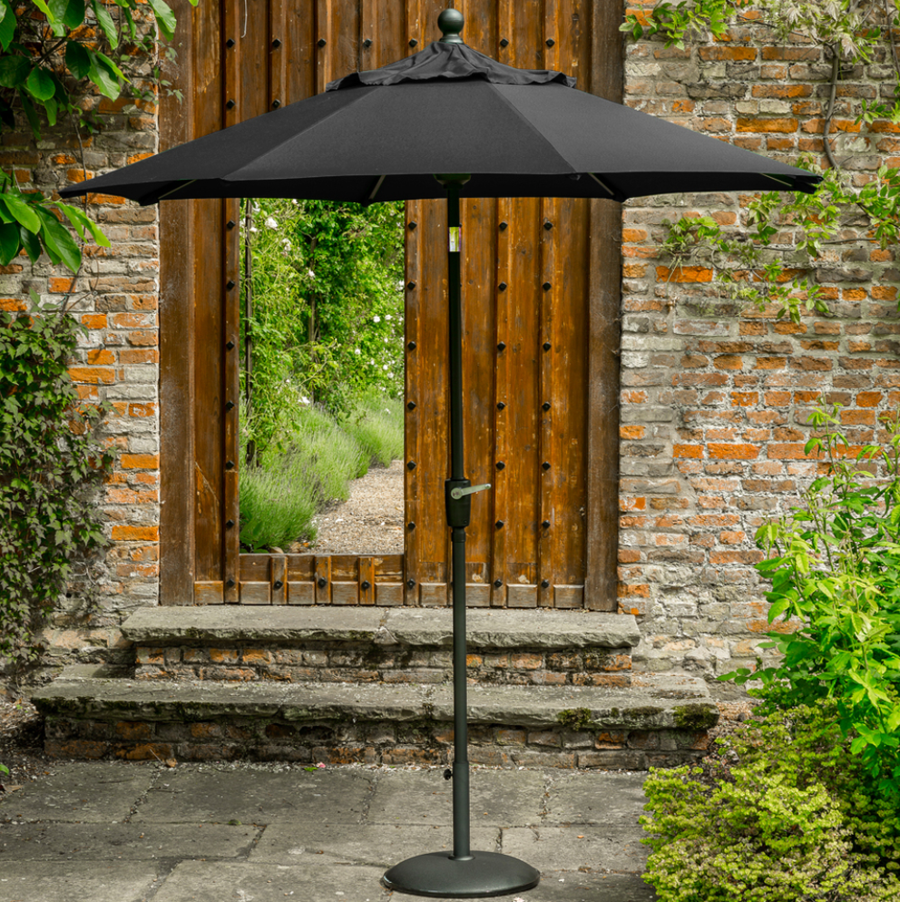 Elizabeth Aluminium Parasol 2.7m Carbon Black