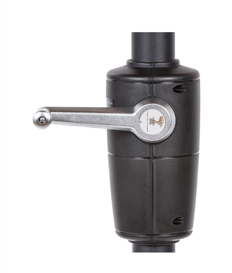 Elizabeth Aluminium Parasol 2.2m Carbon Black