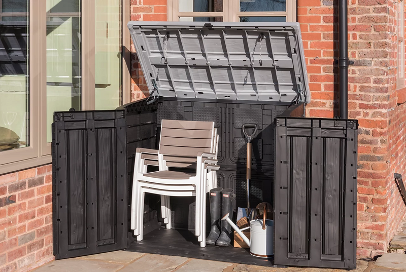 Hideaway Storage Shed Grey 150x80xH130cm