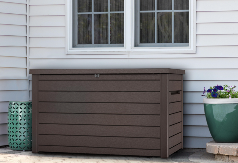 XXL Deck Box Brown 150x90xH80cm