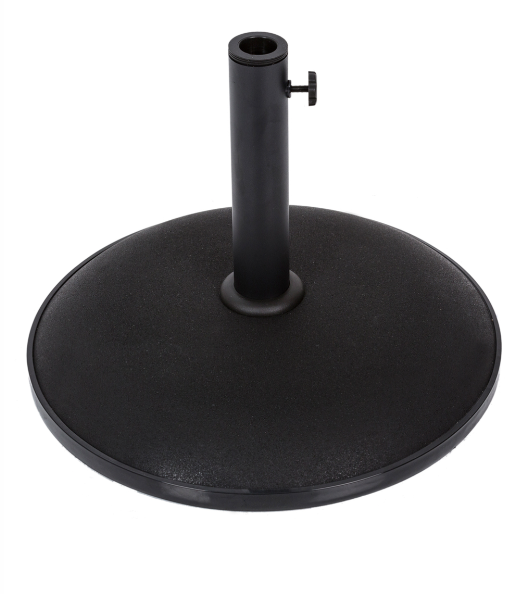 Concrete 25kg Parasol Base Black — Primecookout Ltd