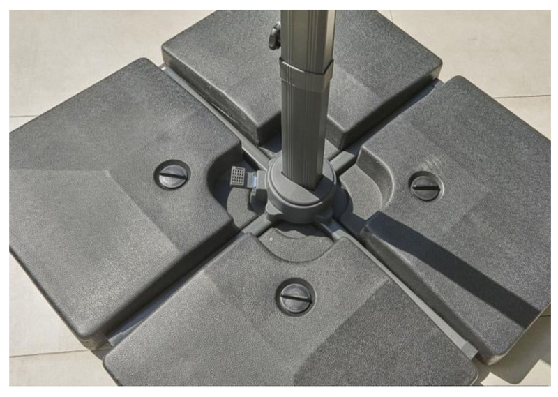 Royce Executive Standard Soft Grey Cantilever Parasol 3x3M With Cover