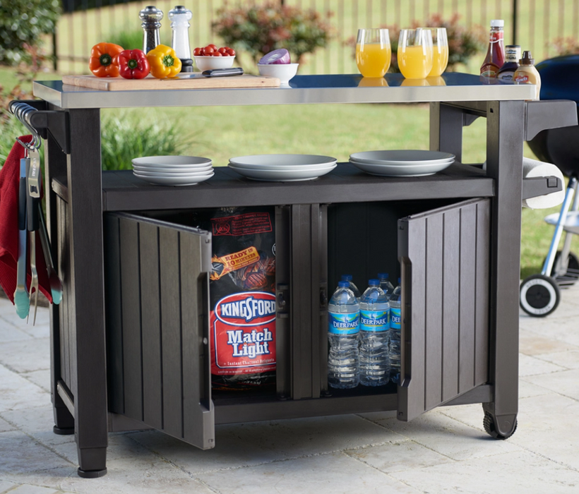 Unity BBQ Table Double Anthracite 114x50xH90cm
