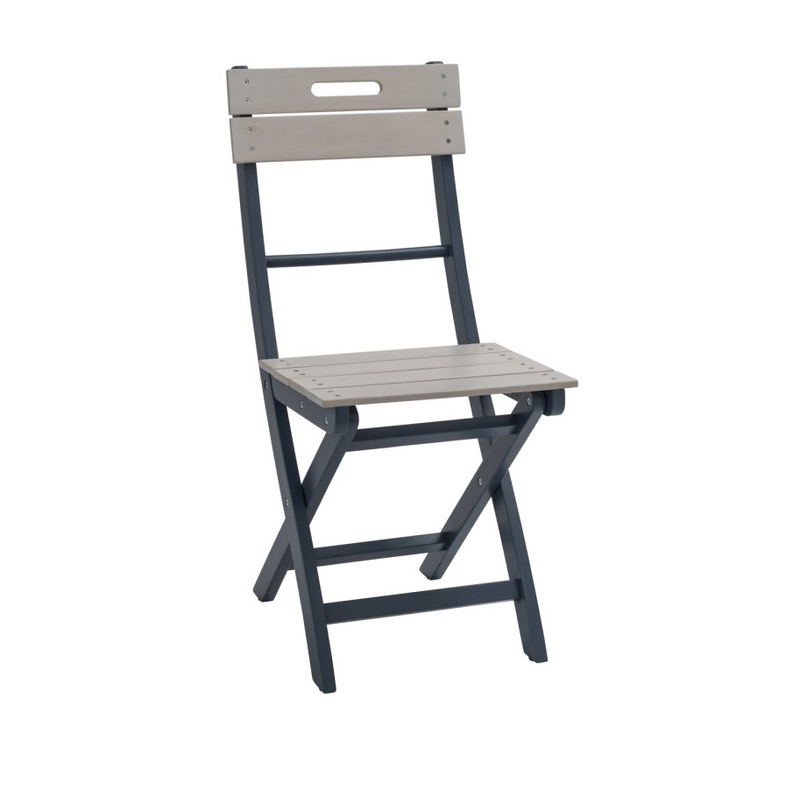Galaxy Folding Garden Bistro Set in Grey and Blue