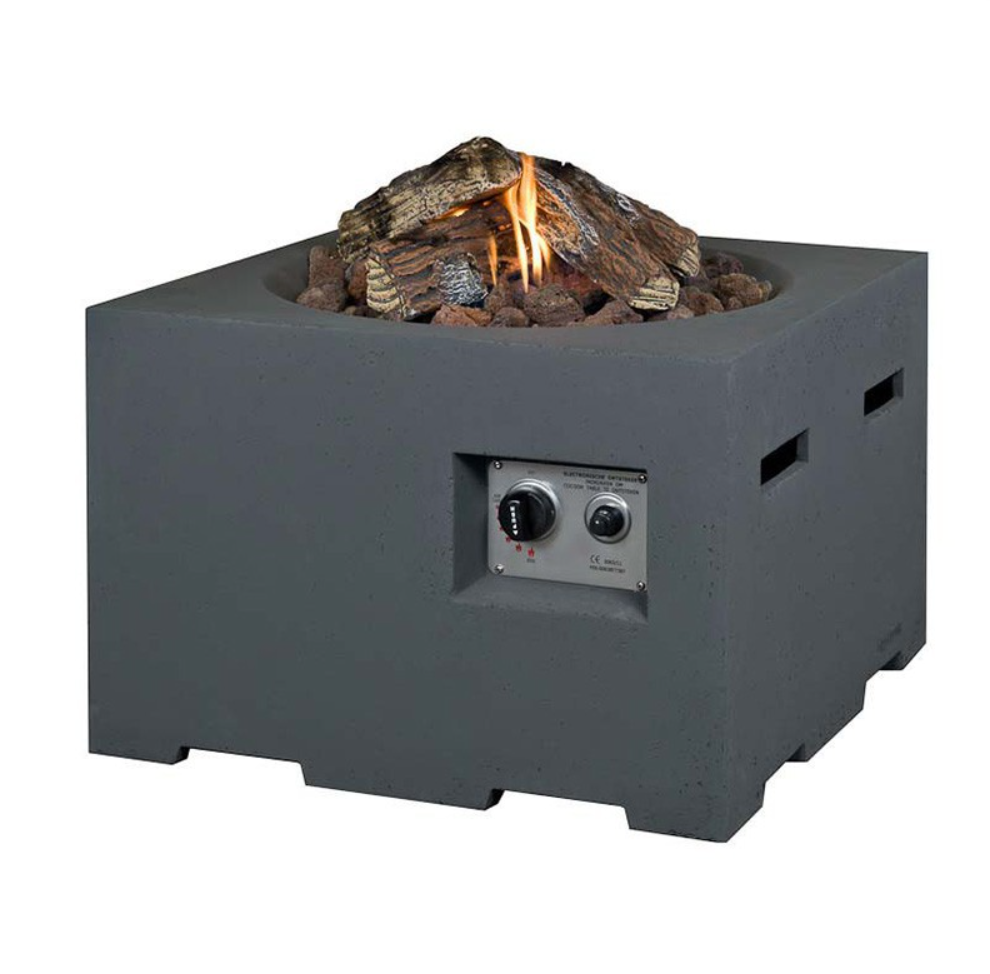 Happy Cocooning Square Cocoon Fire Pit - Grey