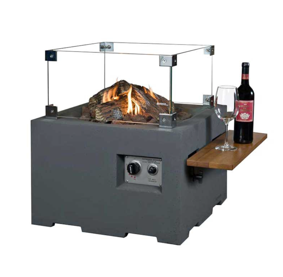 Happy Cocooning Square Cocoon Fire Pit - Grey