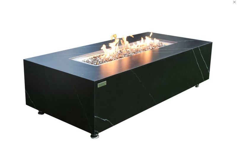 Varna Marble Porcelain Fire Table