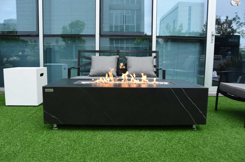 Varna Marble Porcelain Fire Table