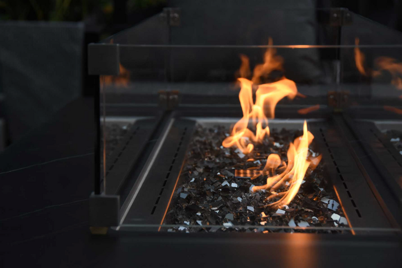 Varna Marble Porcelain Fire Table