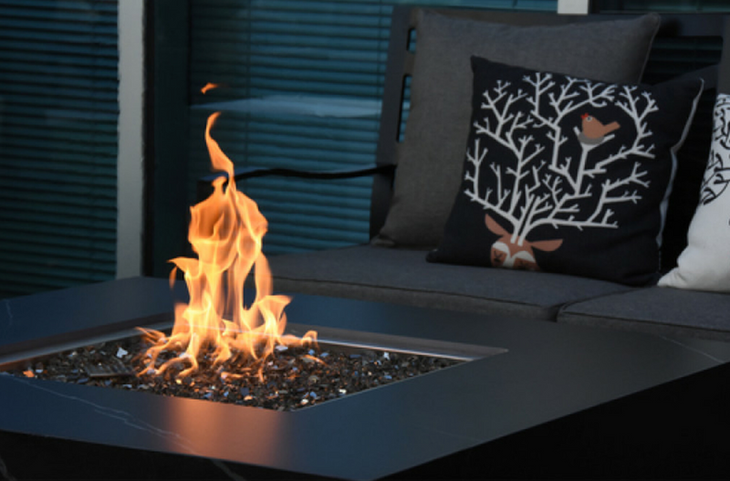 Sofia Marble Porcelain Fire Pit Table