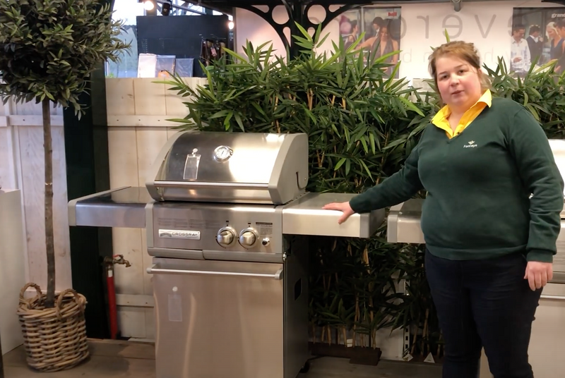 CROSSRAY 2 Burner Gas BBQ with Trolley