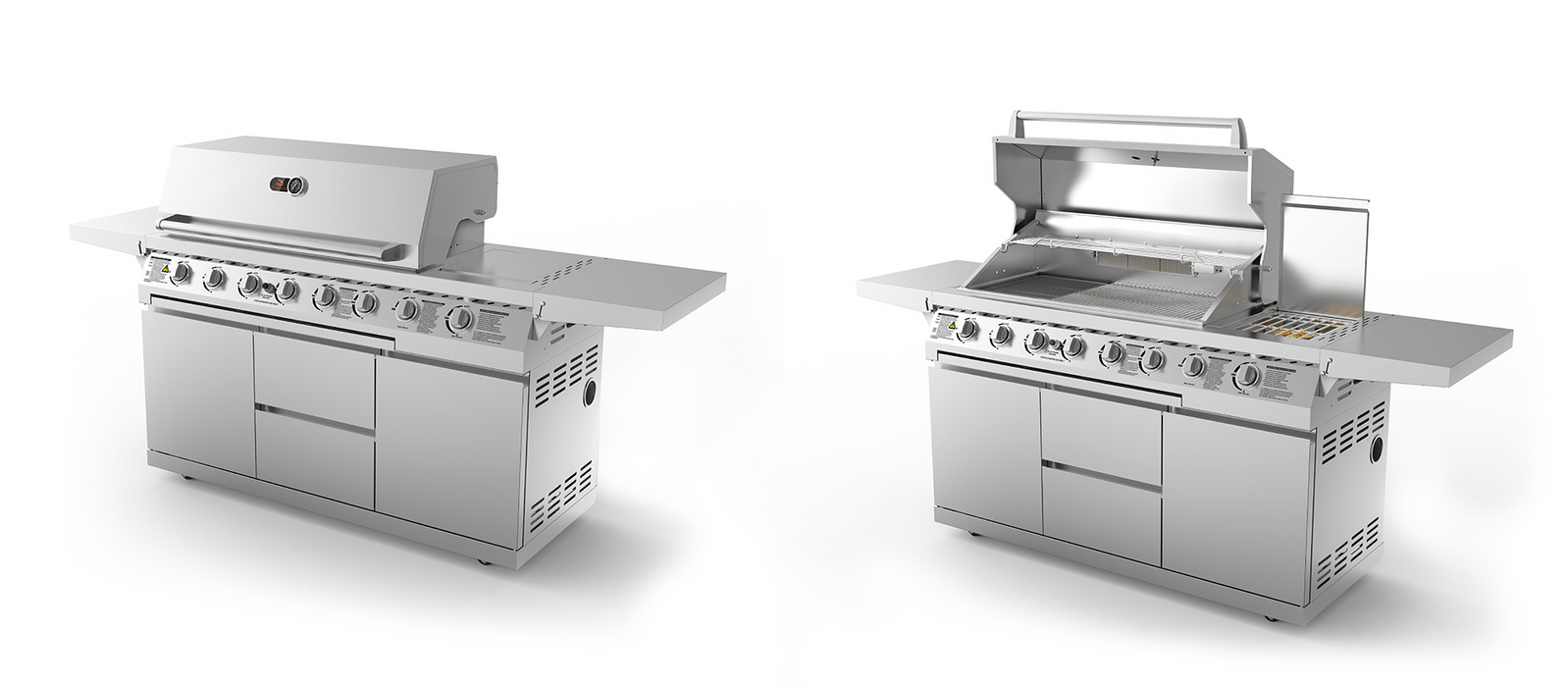 Whistler Malmesbury 6 Burner Outdoor Kitchen ( New Double line rounded Hood )