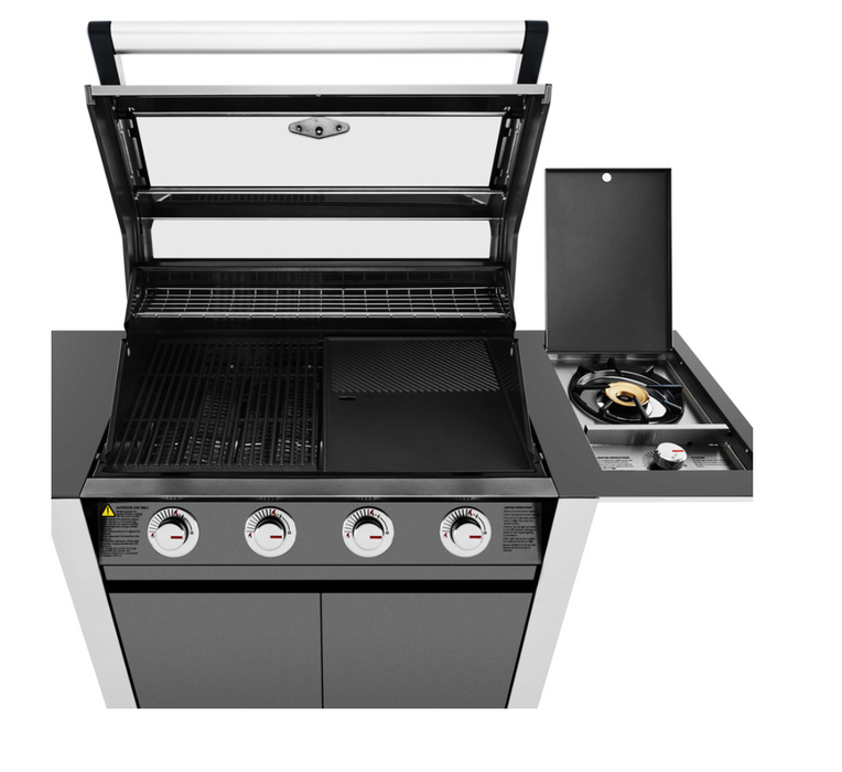 Beefeater 1600E 4 Burner Cabinet Gas BBQ With Side Burner
