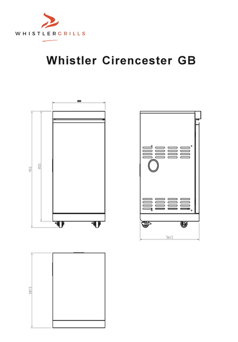 Whistler Cirencester Gas Bottle Cabinet
