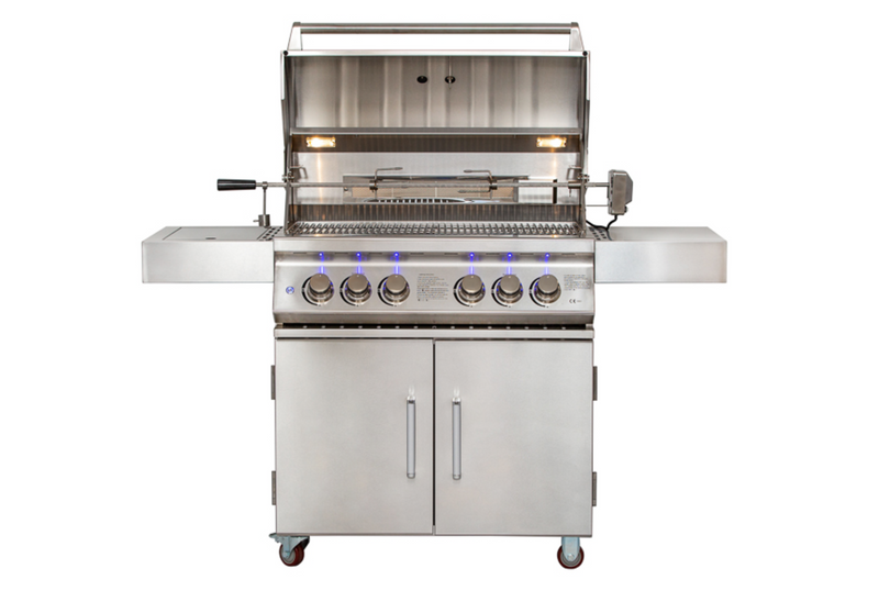 Whistler Bibury 4 Burner Barbecue with Rotisserie and Weather Cover