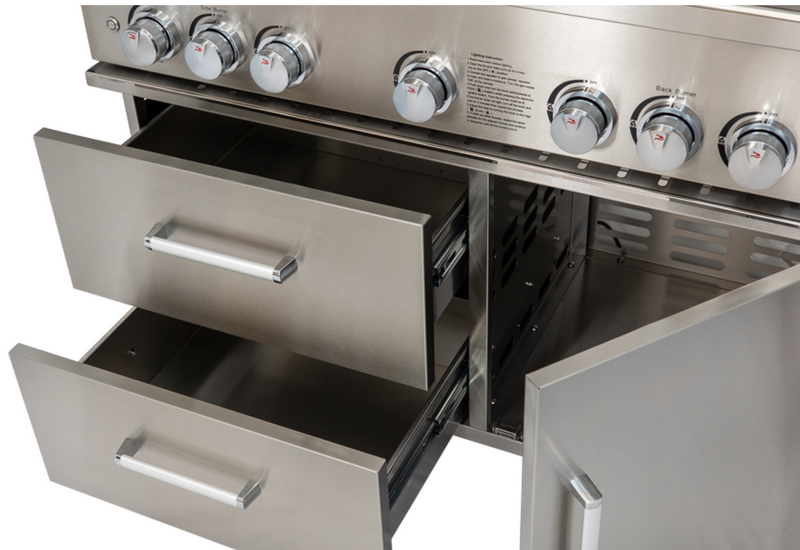 Whistler Bibury 5 Burner Barbecue with Rotisserie and Weather Cover