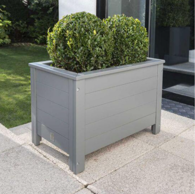 Florenity Grigio Rectangular Planter - Grey
