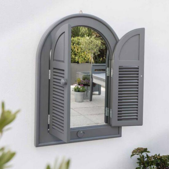 Florenity Grigio Outdoor Arch Mirror - Grey