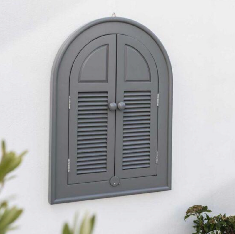 Florenity Grigio Outdoor Arch Mirror - Grey