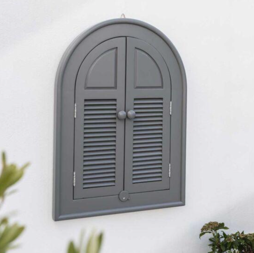 Florenity Grigio Outdoor Arch Mirror - Grey