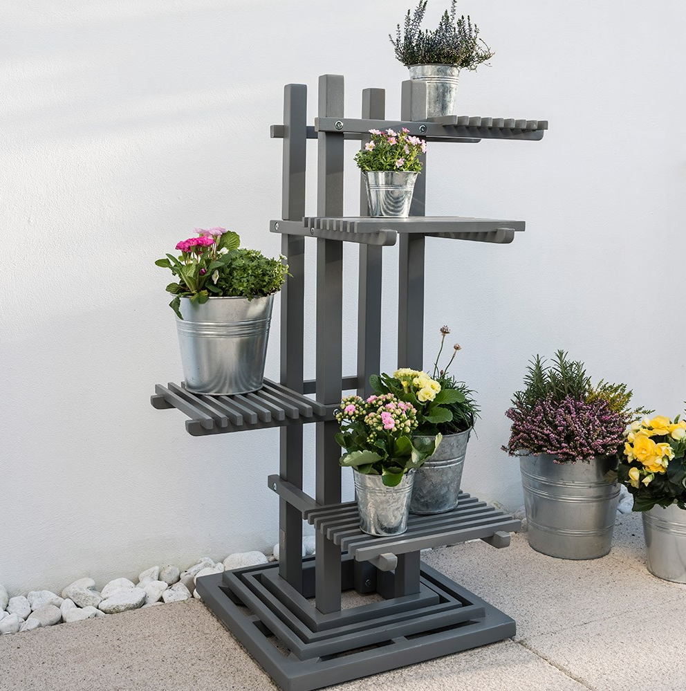 Florenity  Grigio Square Plant Stand