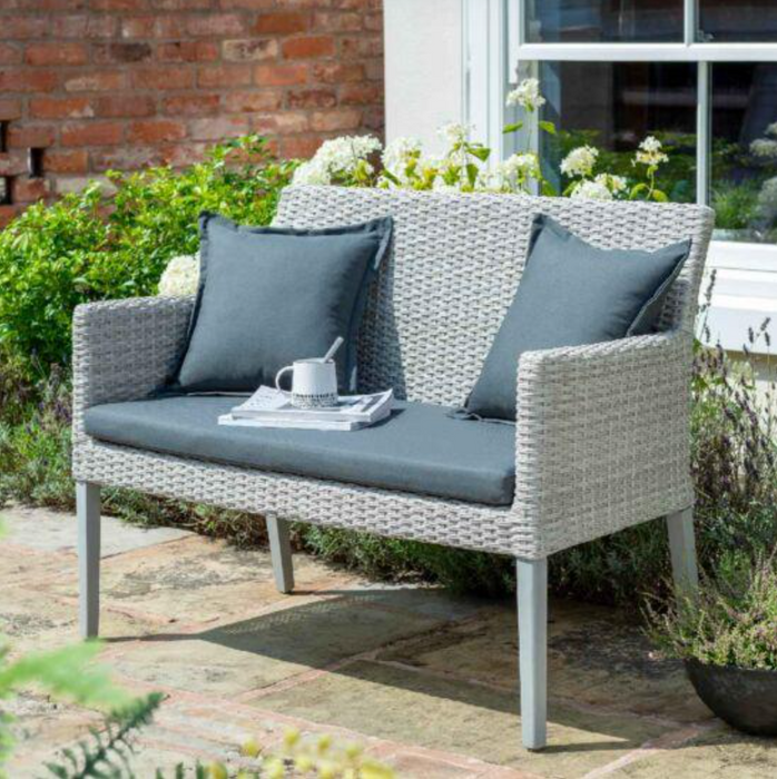 Chedworth 2 Seater Bench - Grey