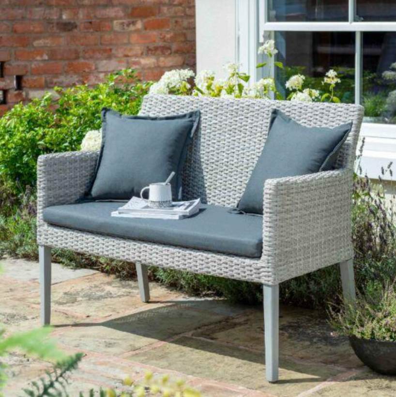 Chedworth 2 Seater Bench - Grey