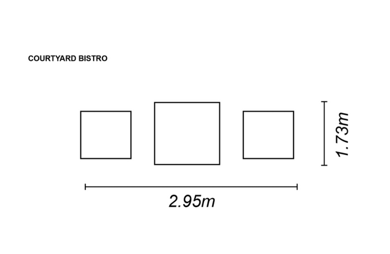 Courtyard Bistro Set