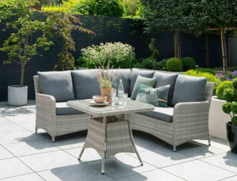 Weybourne Outdoor Mini Corner Lounge Set - Grey